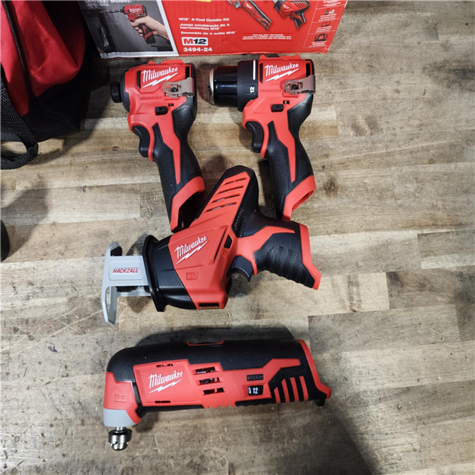 HOUSTON LOCATION - AS-IS Milwaukee 12V Lithium-Ion Brushless Cordless Subcompact Drill and Impact Driver Kit