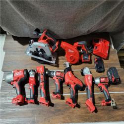 CALIFORNIA NEW MILWAUKEE M18 9-TOOL COMBO KIT(BATTERIES,CHARGER,AND BAG INCLUDED)