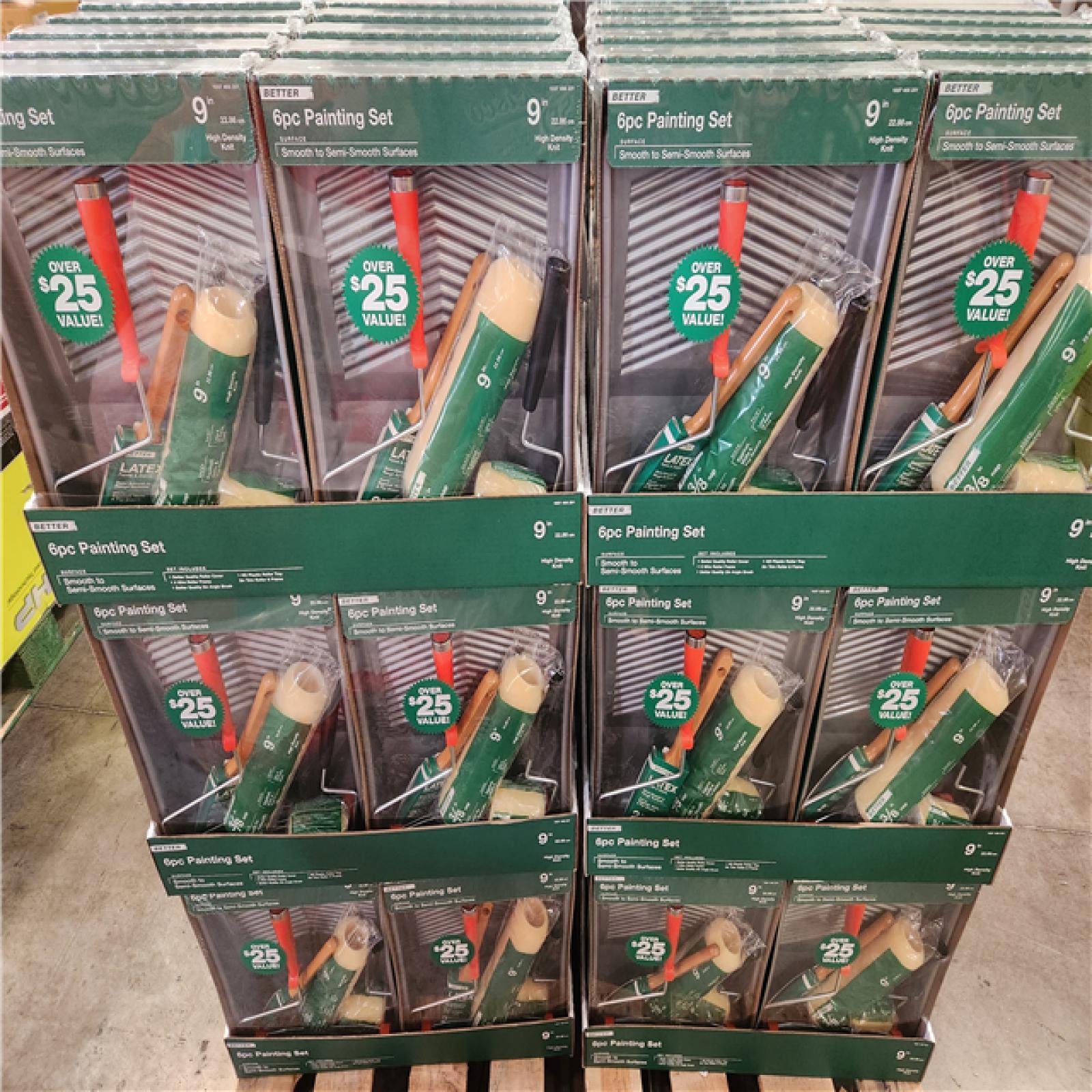 Phoenix NEW 6-Piece Plastic Tray/High-Density Polyester Knit Paint Applicator Kit Pallet (120-Boxes)