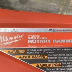 AS-IS Milwaukee FUEL 18V Lithium-Ion Brushless Cordless 1 in. SDS-Plus Rotary Hammer (Tool-Only)