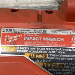 AS-IS Milwaukee FUEL ONE-KEY 18V Lithium-Ion Brushless Cordless 1 in. Impact Wrench with Friction Ring (Tool-Only)