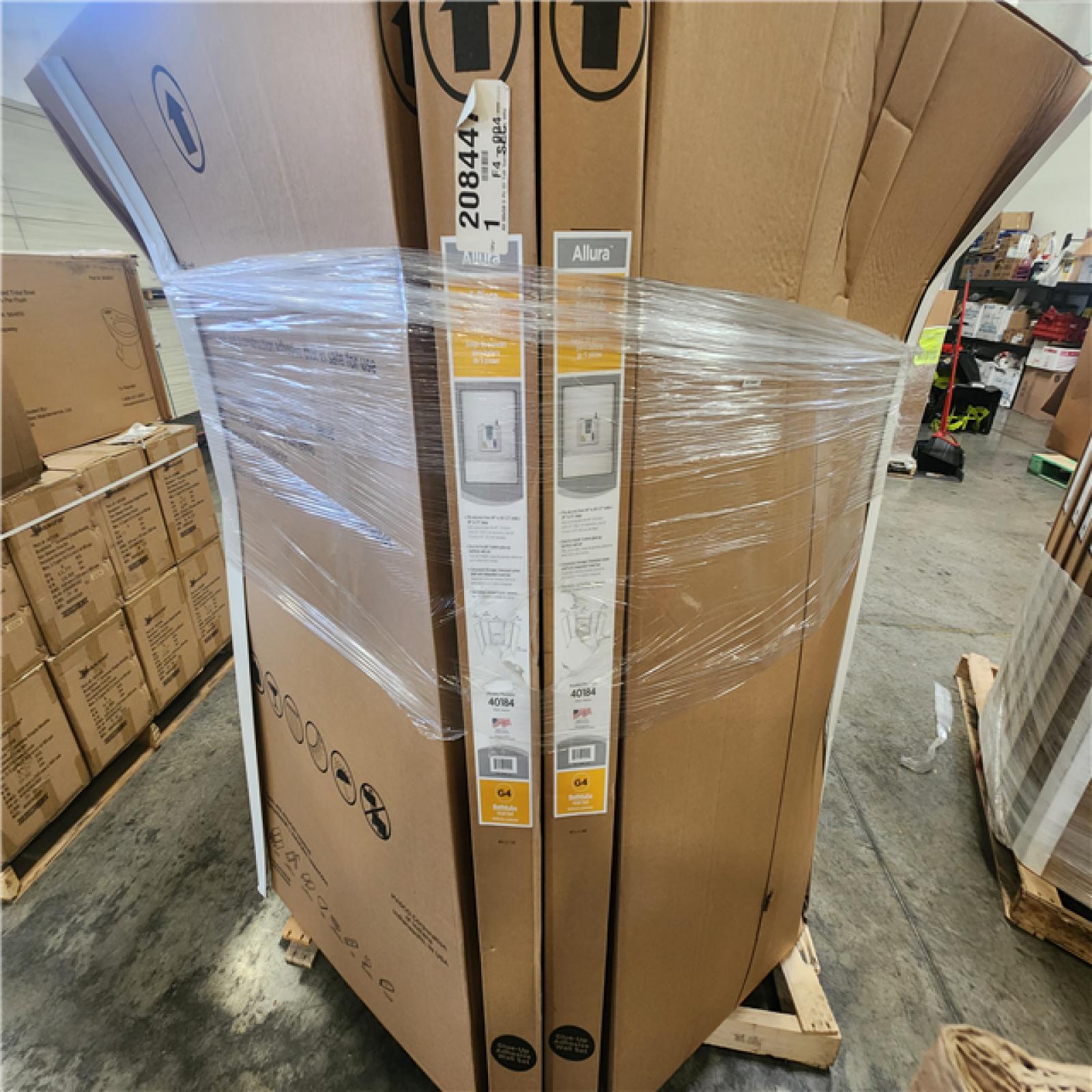 Phoenix Location NEW Delta Allura 60x58 5 Piece Glue Up Tub Surround, High Gloss, White Pallet (22 Cases)