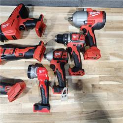 HOUSTON LOCATION - AS-IS Milwaukee 7 Tool Combo Kit W/ (2) Battery & Charger
