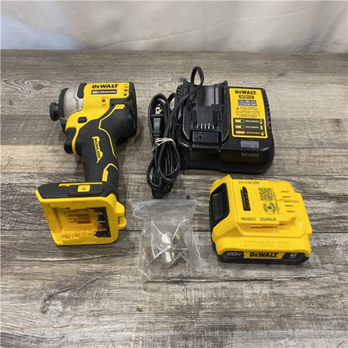AS-IS DEWALT Atomic 20V Max Lithium-Ion Brushless Cordless Compact 1/4 in. Impact Driver Kit