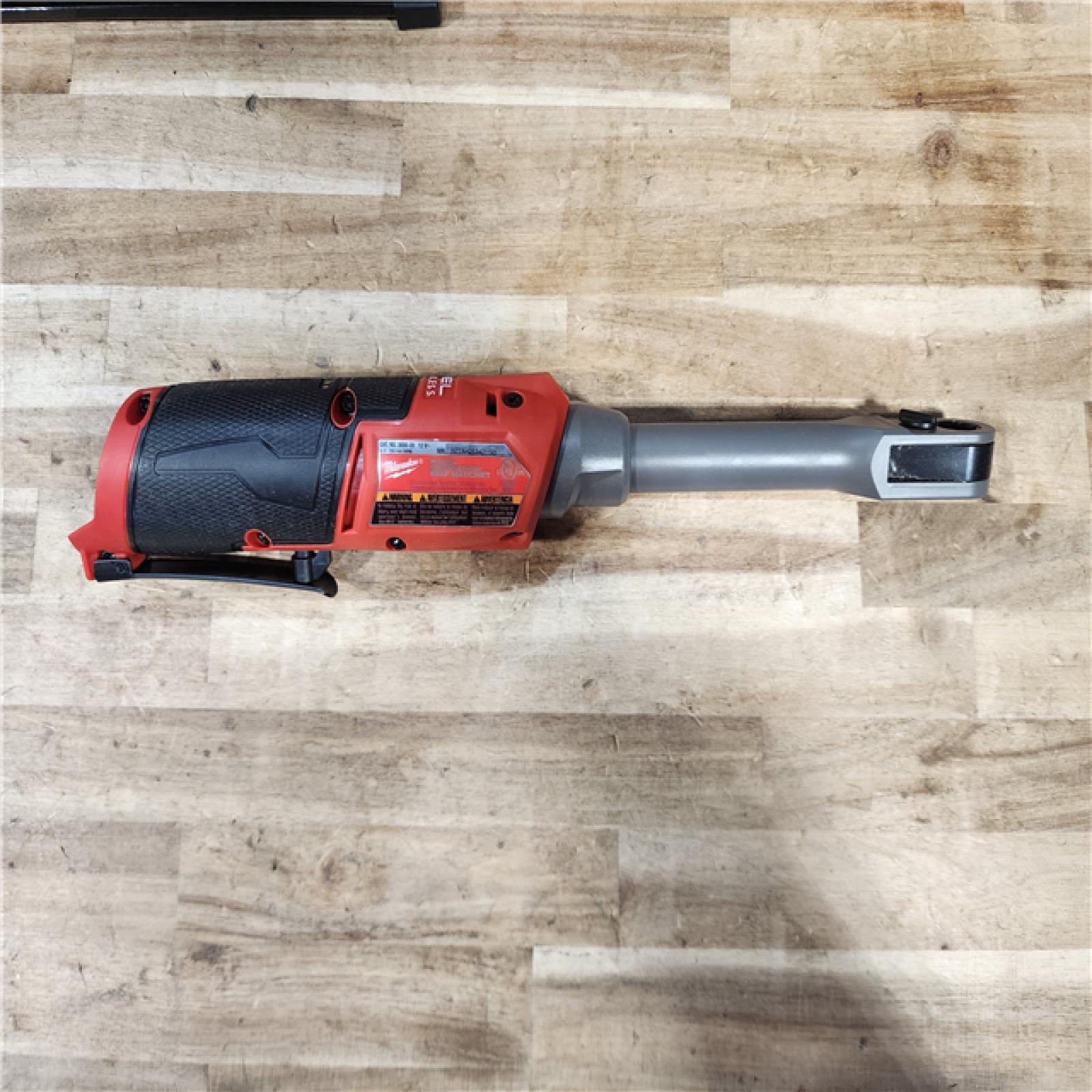 HOUSTON LOCATION - AS-IS Milwaukee FUEL INSIDER 12V Lithium-Ion Brushless Cordless 1/4 in. - 3/8 in. Extended Reach Box Ratchet (Tool-Only)