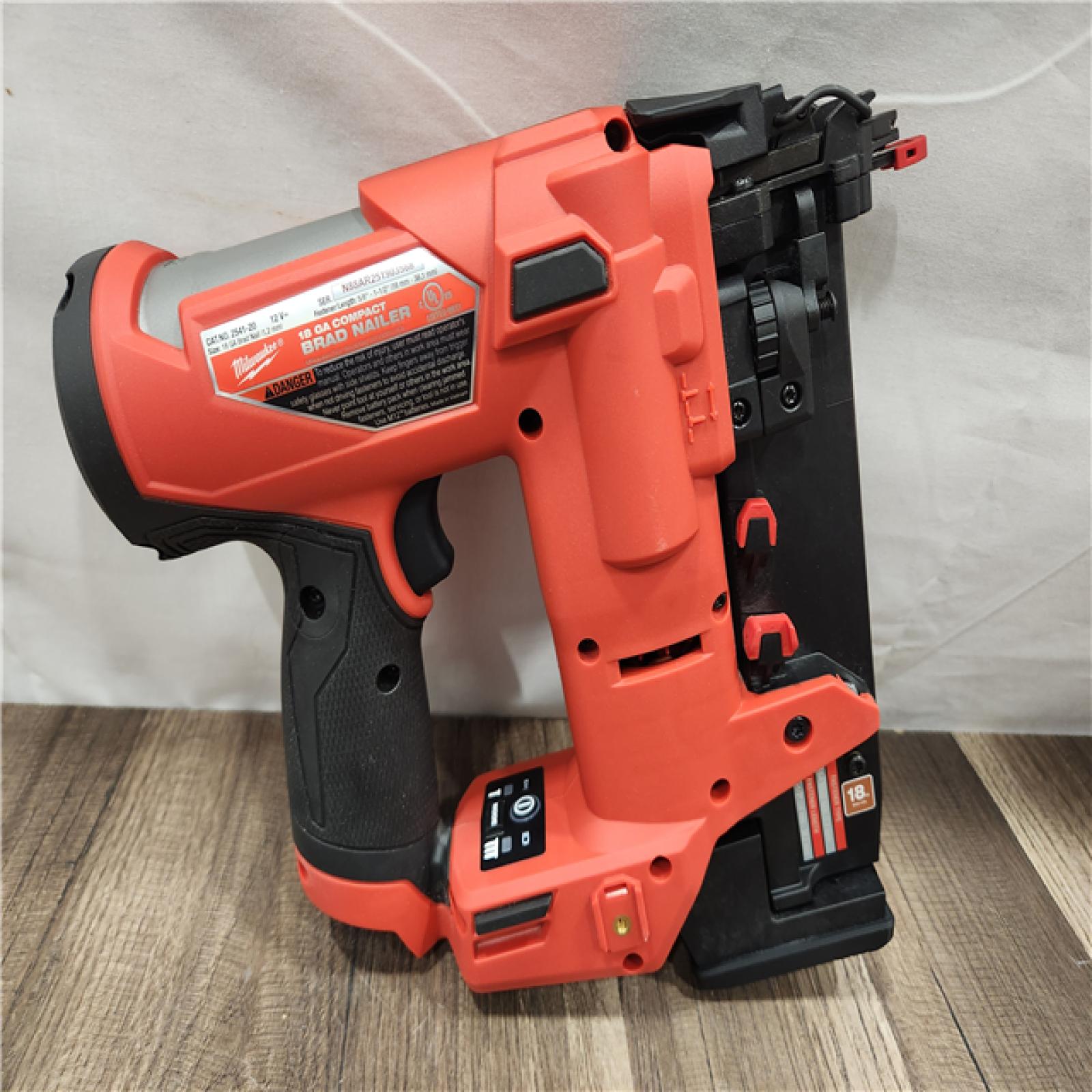 AS-IS- Milwaukee M12 FUEL 18 Gauge Compact Brad Nailer (Tool-Only)