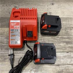 AS-IS Milwaukee 18-Volt Lithium-Ion Starter Kit with One 5.0 Ah and One 2.0 Ah Battery and Charger
