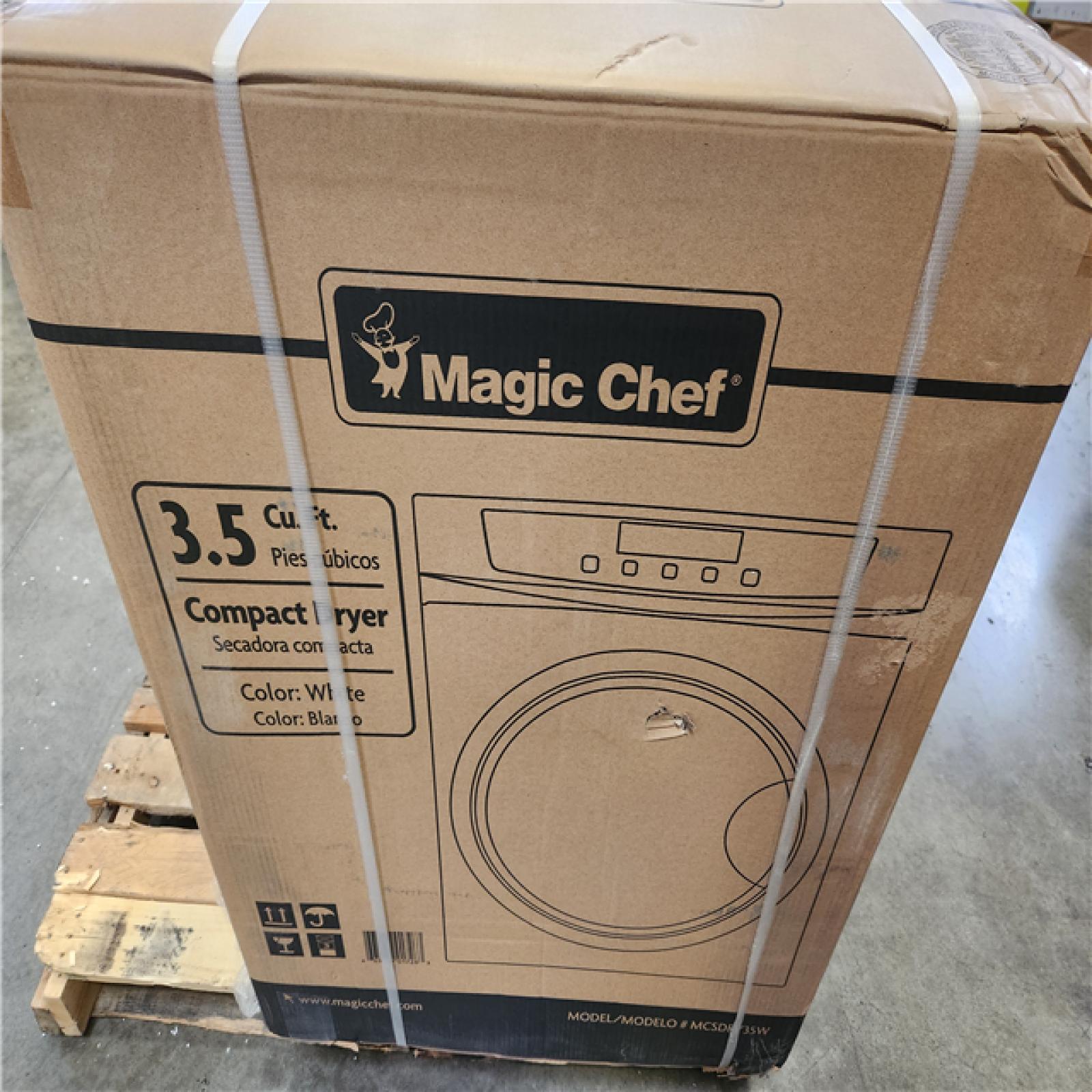 Phoenix NEW Magic Chef 24 in. Washer and Dryer Combo with 2.3 cu. ft. Front Load Washer & 3.5 cu. ft Heat Pump Electric Dryer