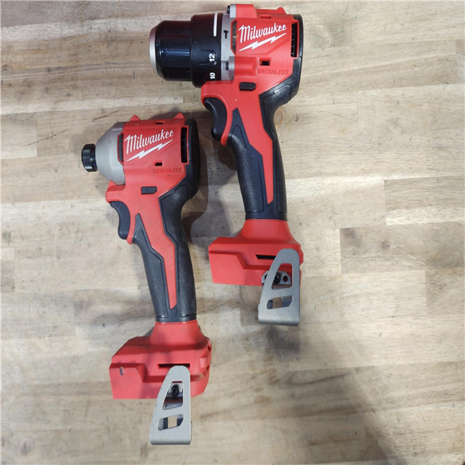 HOUSTON LOCATION - AS-IS Milwaukee M18 Compact Brushless 2-Tool Combo Kit