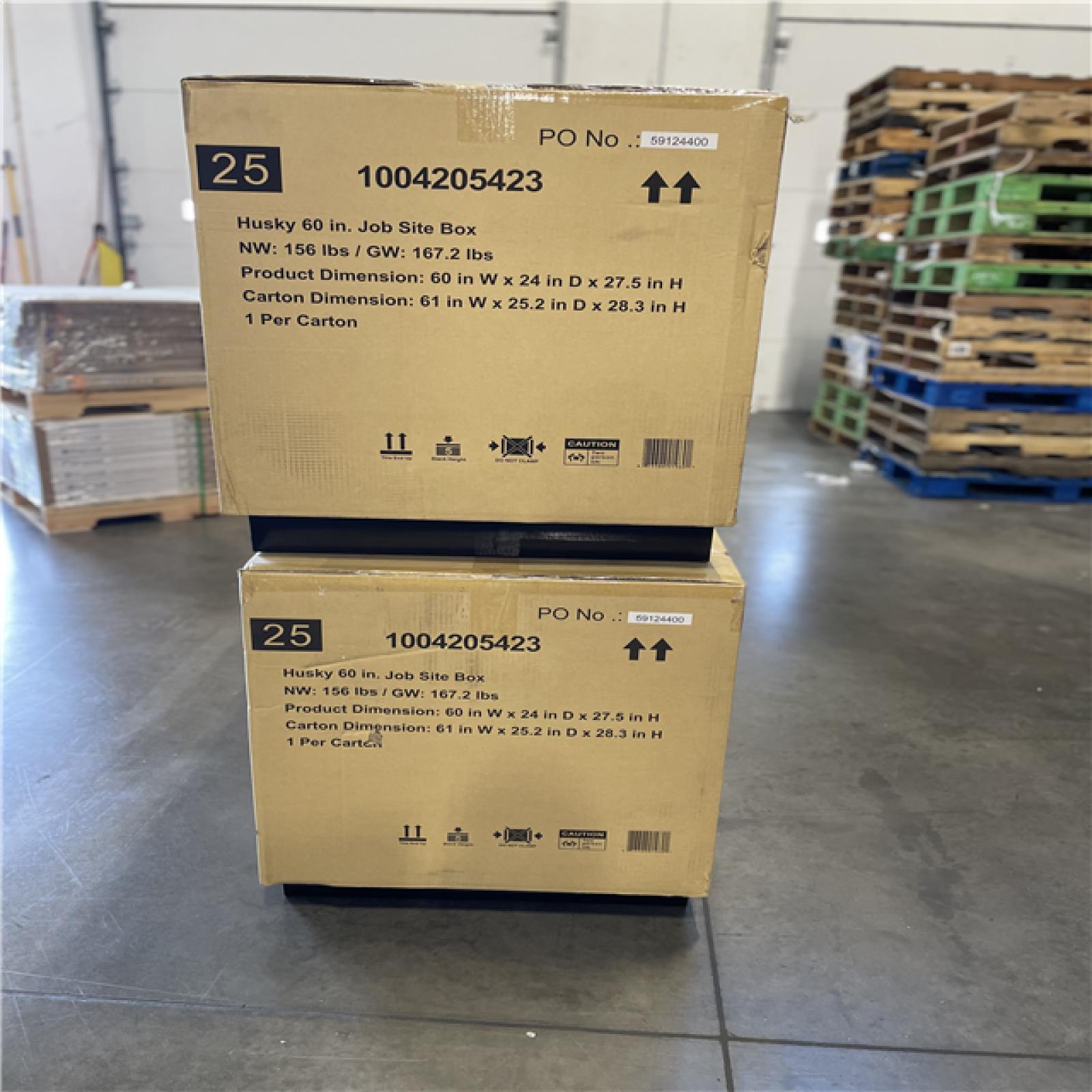 DALLAS LOCATION - AS-IS HUSKY 60IN JOB SITE BOX -(2 UINITS)