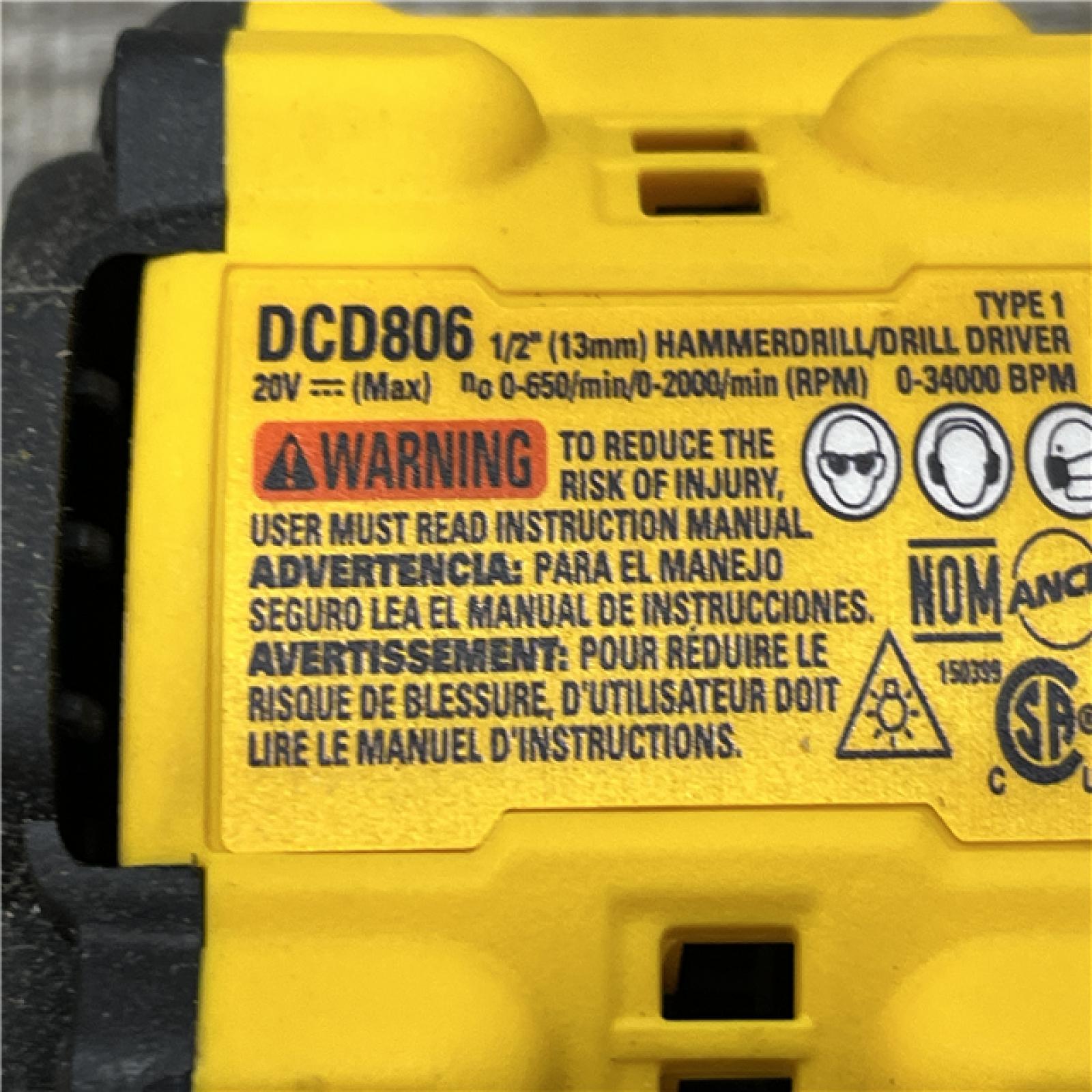 AS-IS DEWALT 20V XR Brushless Cordless 1/2 in. Hammer Drill (Tool-Only)