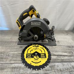 AS-IS DEWALT FLEXVOLT 60V MAX Cordless Brushless 7-1/4 in. Circular Saw with Brake (Tool Only)