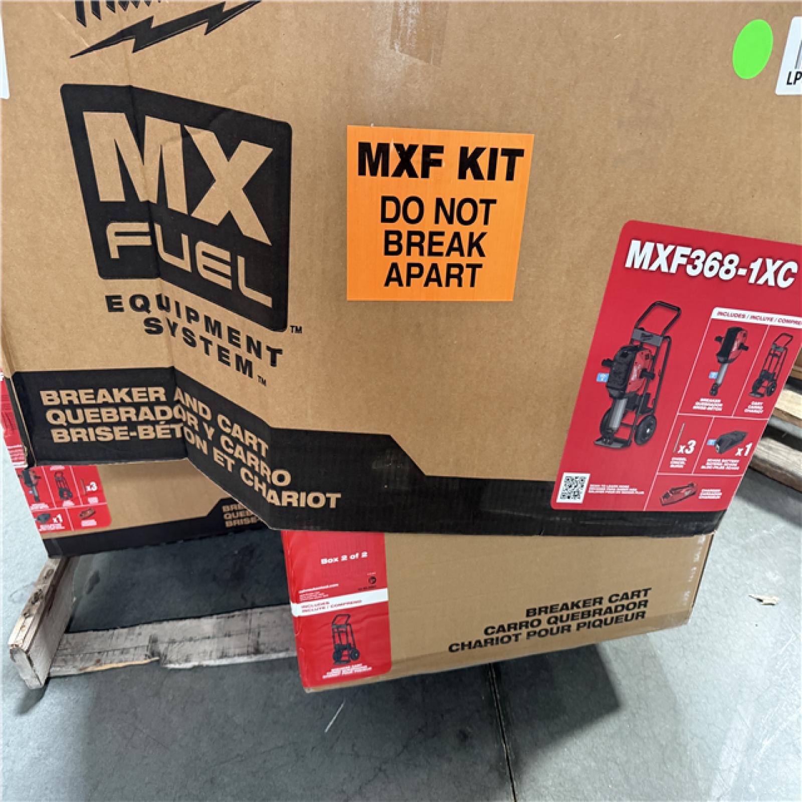 California NEW Sealed Boxes Milwaukee Breaker & Cart, Includes (1) Battery & Charger