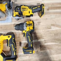 HOUSTON LOCATION - AS-IS DEWALT 20V Lithium-Ion Cordless 4-Tool Combo Kit