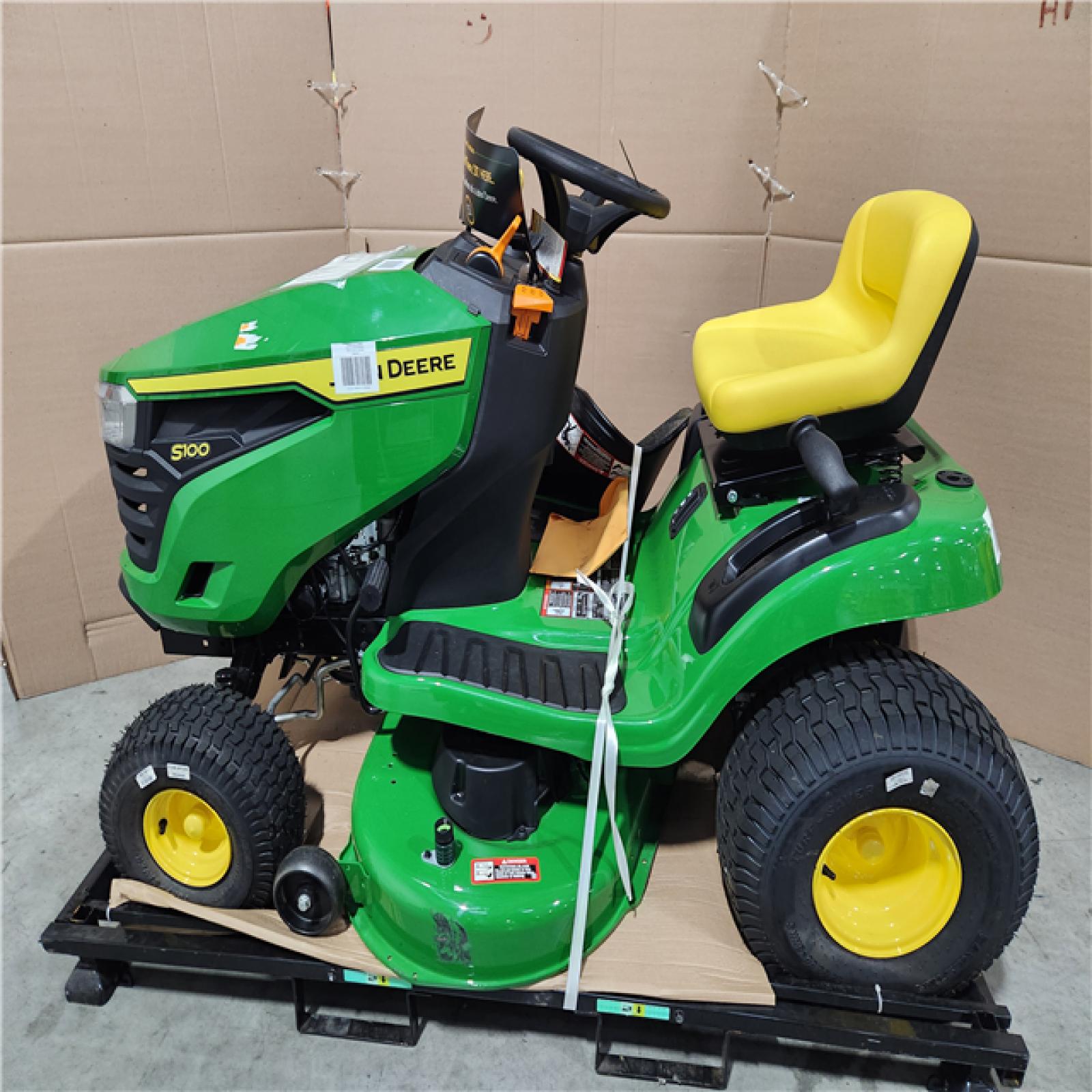 CALIFORNIA AS-IS JOHN DEERE S100 SIT DOWN MOWER