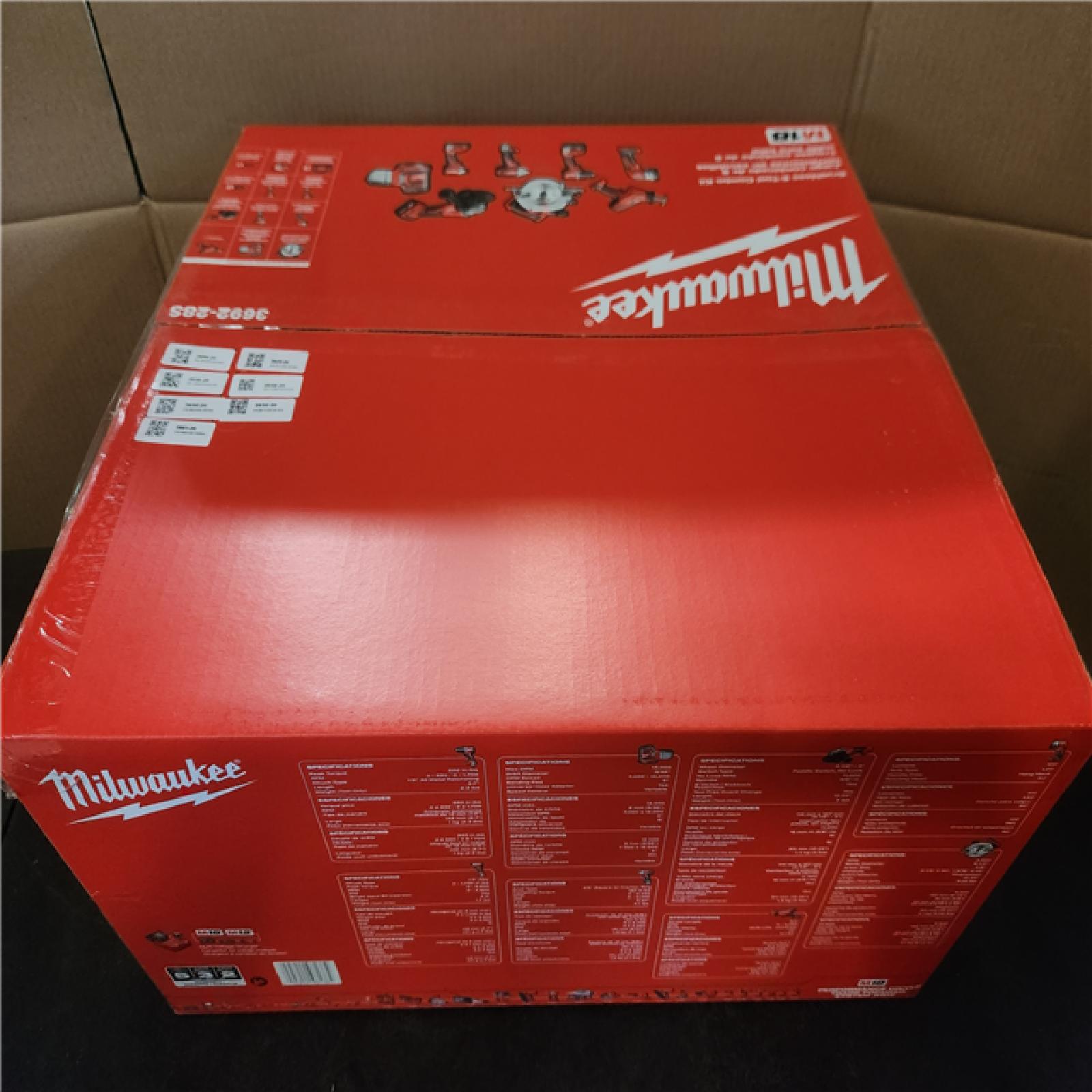 Phoenix NEW Milwaukee M18 18V Lithium-Ion Cordless Combo Kit (8-Tool) with (4) Batteries  Charger and Tool Bag SEALED