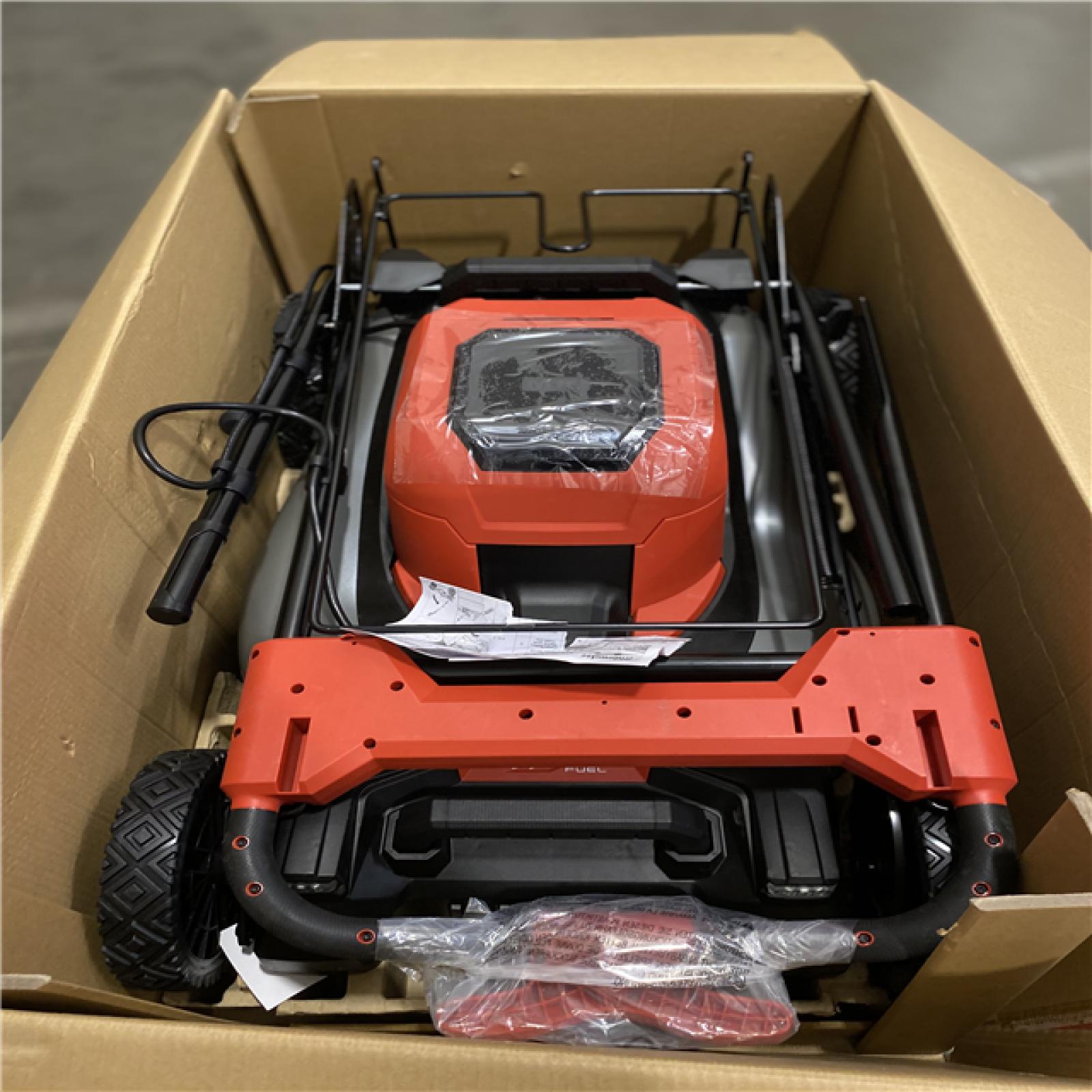 Dallas Location - As-Is 	Milwaukee M18 FUEL Brushless Cordless 21 in. Walk Behind Dual Battery Self-Propelled Mower Kit