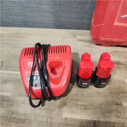 HOUSTON LOCATION - AS-IS Milwaukee M12 12-Volt Lithium-Ion Cordless PEX Expansion Tool Kit with (2) 1.5 Ah Batteries, (3) Expansion Heads and Hard Case