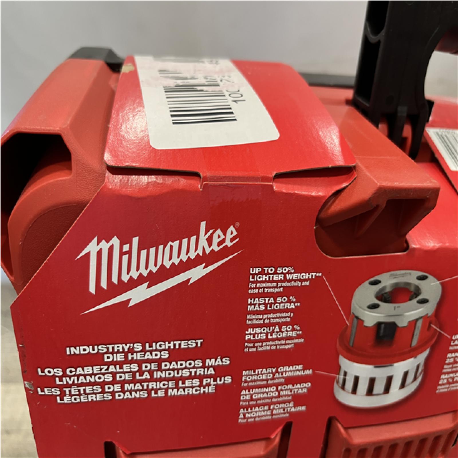 NEW - Milwaukee 1/2 in. - 2 in. High Speed NPT Forged Aluminum Die Head PACKOUT Kit