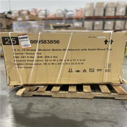 DALLAS LOCATION- AS-IS HUSKY 52 in. W x 20 in Red Mobile Workbench