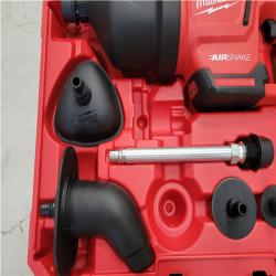 CALIFORNIA AS-IS MILWAUKEE AIRSNAKE M12 DRAIN CLEANING AIR GUN KIT
