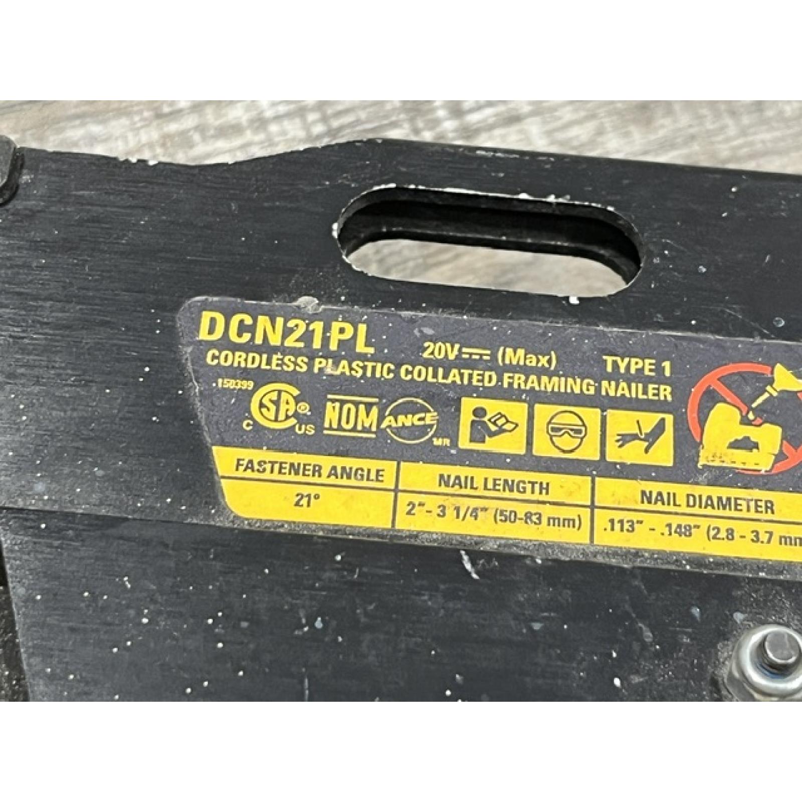 AS-IS DEWALT 20V MAX XR Lithium-Ion Electric Cordless Brushless 2-Speed 21° Plastic Collated Framing Nailer (Tool Only)