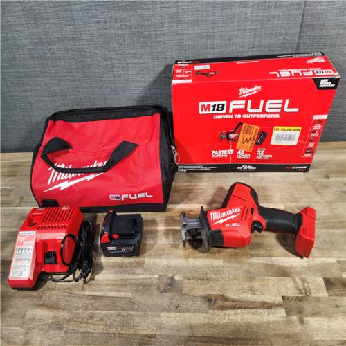 HOUSTON LOCATION - AS-IS M18 FUEL 18V Lithium-Ion Brushless Cordless HACKZALL Reciprocating Saw Kit W/(1) 5.0Ah Batteries, Charger & Tool Bag