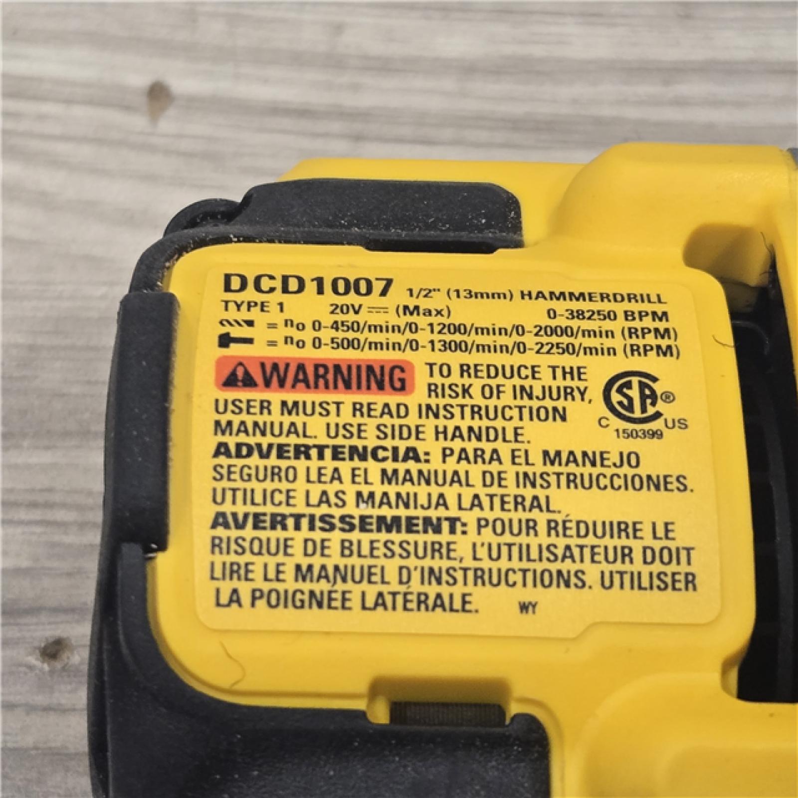 AS-IS DEWALT 20V XR Cordless Hammer Drill Kit