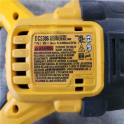 Phoenix Location AS-IS DEWALT 20V MAX Lithium Ion Cordless Brushless Reciprocating Saw with FLEXVOLT ADVANTAGE (Tool Only)