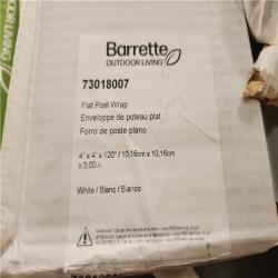 Phoenix AS-IS Barrette Outdoor Living VersaRail 4 in. x 4 in. x 120 in. White Flat Post Wrap Pallet (17-Posts)