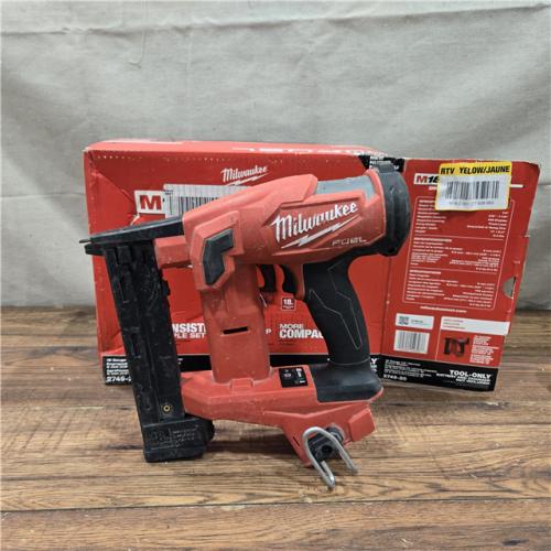 AS-IS MILWAUKEE FUEL 18-Volt Lithium-Ion Brushless Cordless 18-Gauge 1/4 in. Narrow Crown Stapler (Tool-Only)