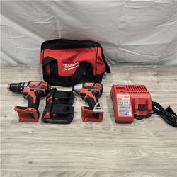 LIKE NEW! - Milwaukee 18V Cordless Brushed 2-Tool Drill/Driver and Impact Driver Kit