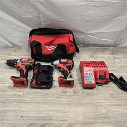 LIKE NEW! - Milwaukee 18V Cordless Brushed 2-Tool Drill/Driver and Impact Driver Kit