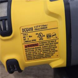 AS-IS DEWALT FLEXVOLT 60V MAX Cordless 4.5 in. to 6 in. Small Angle Grinder (Tool Only)