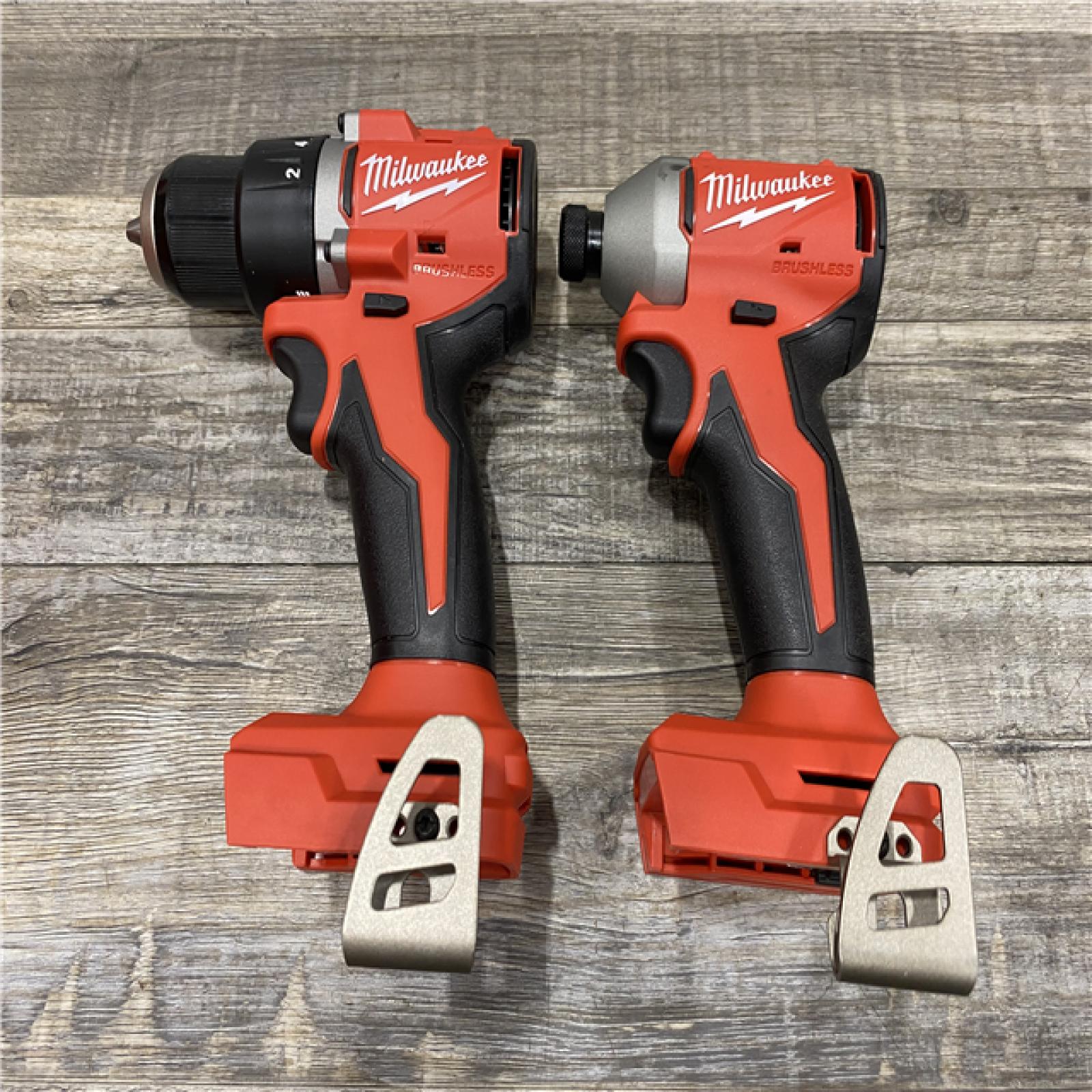 AS-IS Milwaukee 18V Lithium-Ion Brushless Cordless Compact Drill/Impact Combo Kit