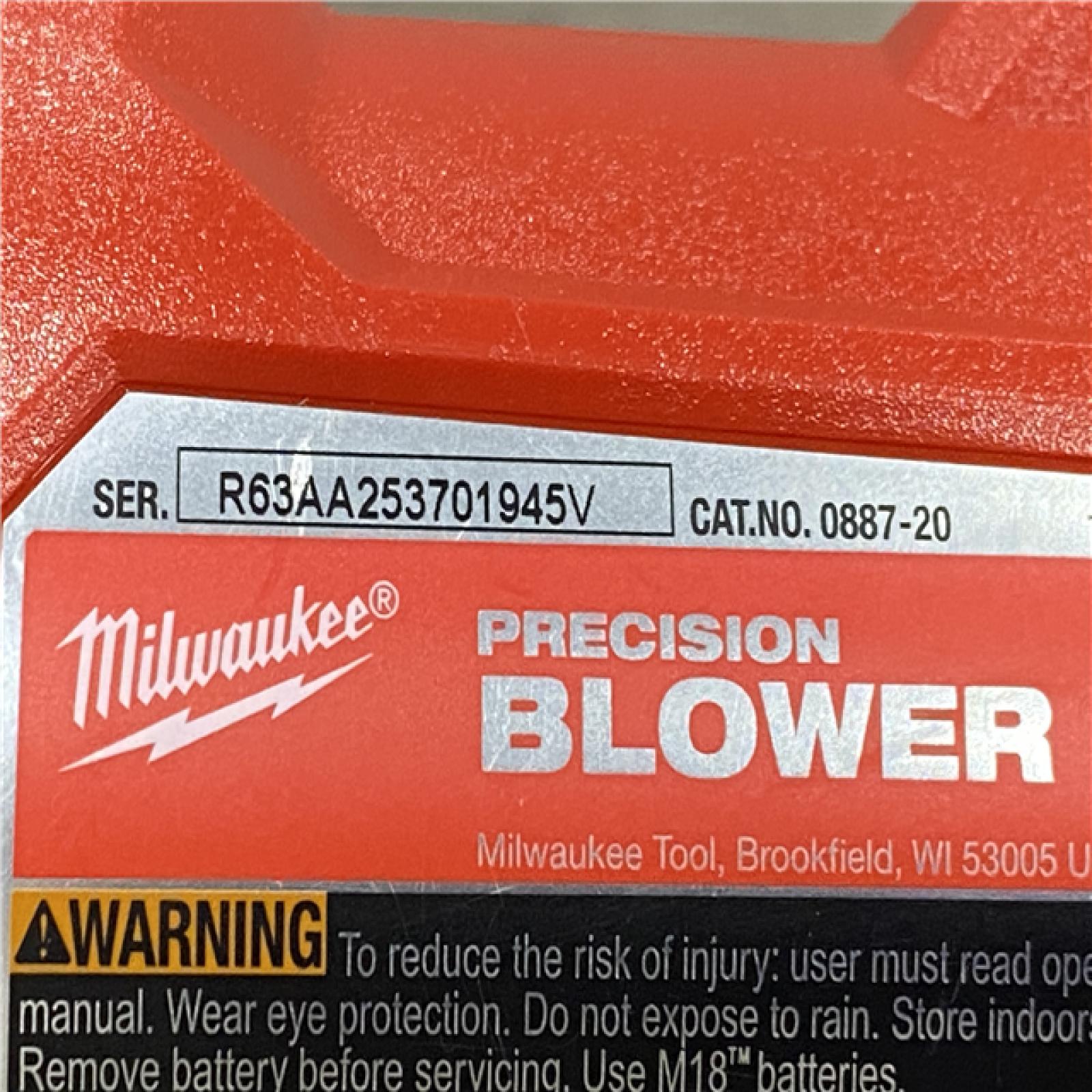 AS-IS Milwaukee 18V Lithium-Ion 570 MPH Brushless Cordless Precision Blower (Tool-Only)