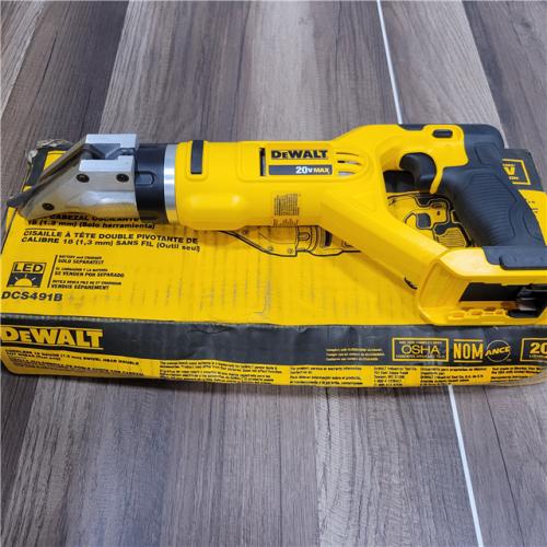 GOOD Dewalt 20V MAX 18 Gauge Swivel Head Shears Bare Tool Only