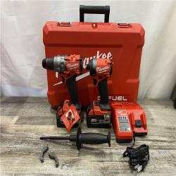 AS-IS Milwaukee  FUEL 18V Lithium-Ion Brushless Cordless Hammer Drill and Impact Driver Combo Kit