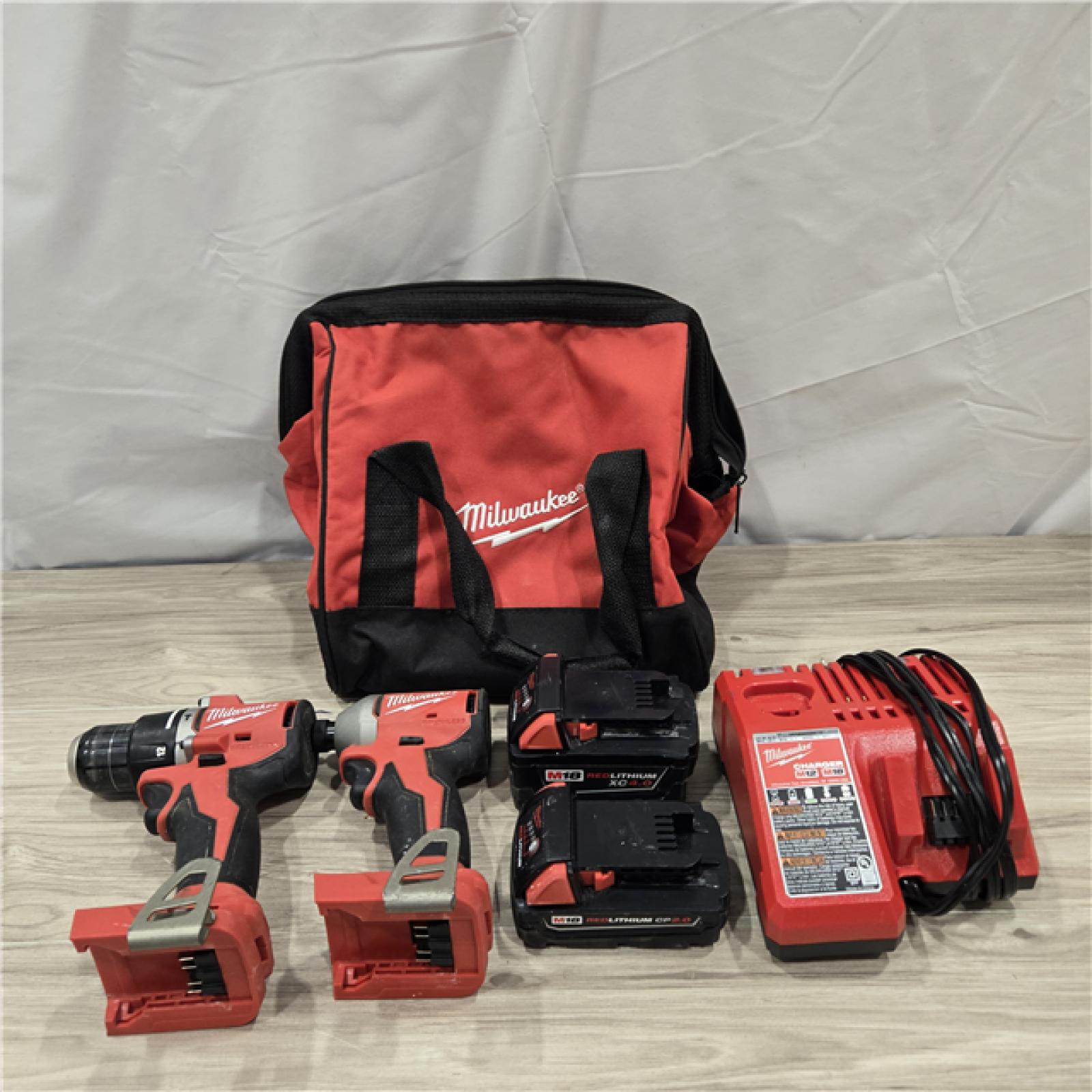 AS-IS Milwaukee M18 Compact Brushless 2-Tool Combo Kit