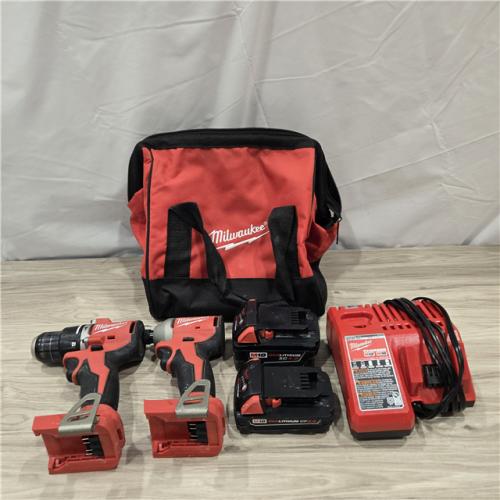AS-IS Milwaukee M18 Compact Brushless 2-Tool Combo Kit