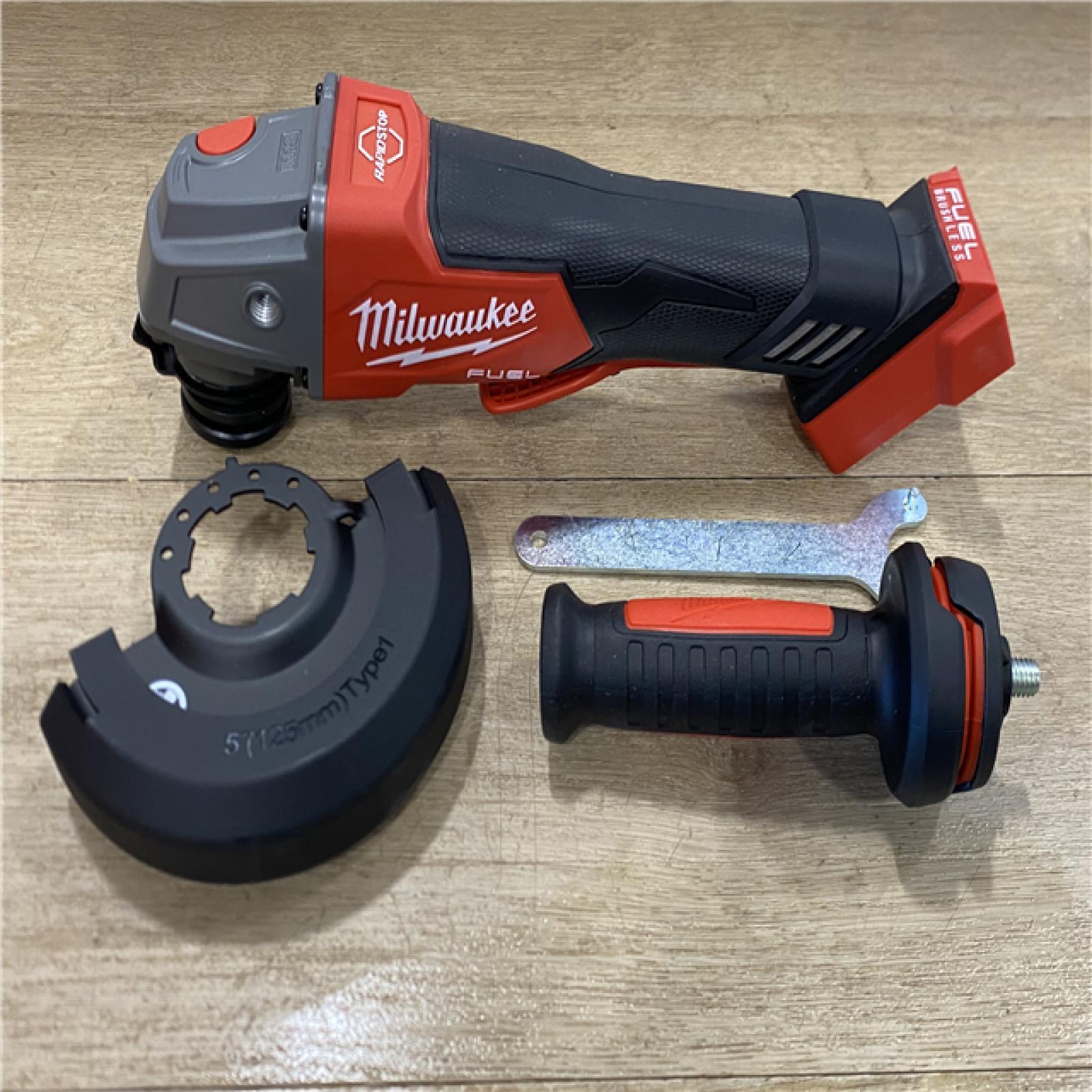 AS-IS Milwaukee FUEL 18V Lithium-Ion Brushless Cordless 4-1/2 in./5 in. Grinder w/Paddle Switch (Tool-Only)