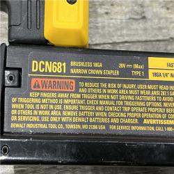 AS-IS DEWALT 20V MAX XR Lithium-Ion Cordless 18-Gauge Narrow Crown Stapler Kit