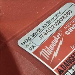 AS-IS Milwaukee 7-1/4 18V Circular Saw 2631-20 (Bare Tool)