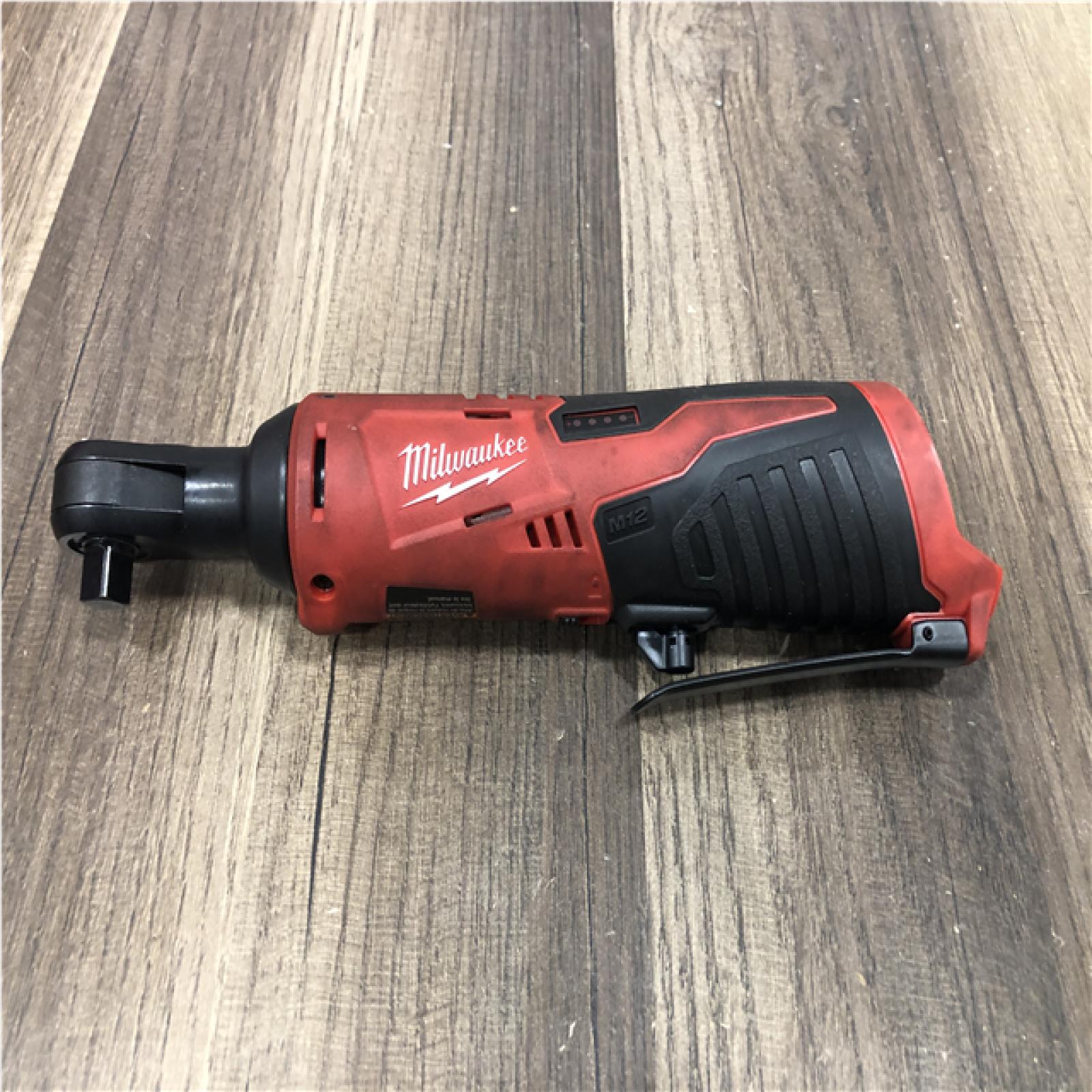 AS-IS Milwaukee 12V Lithium-Ion Cordless 3/8 in. Ratchet (Tool-Only)