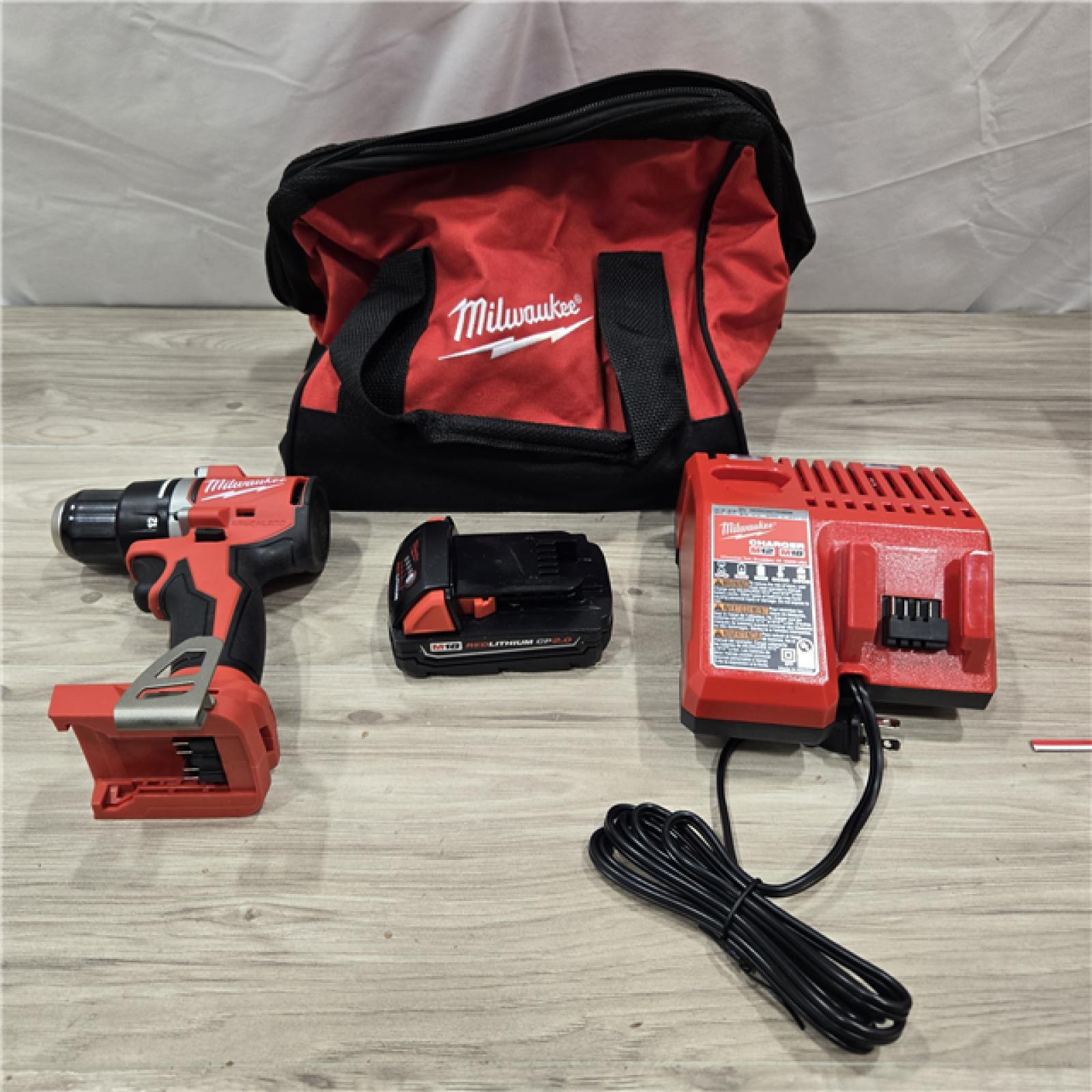 AS-IS Milwaukee M18 Compact Next Gen 1/2 in. Cordless Drill/Driver Kit
