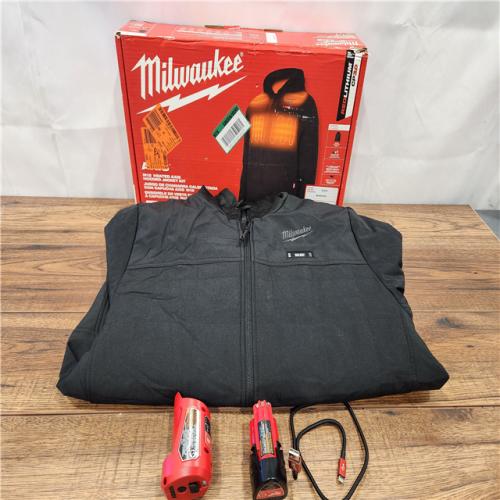 Good Milwaukee M12 12V Heated AXIS Black Hooded Jacket Kit - (Large)