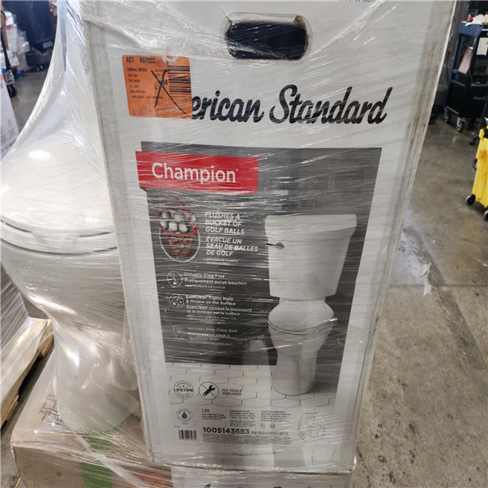 Phoenix AS-IS Mixed American Standard Toilet Pallet (6 Toilets)