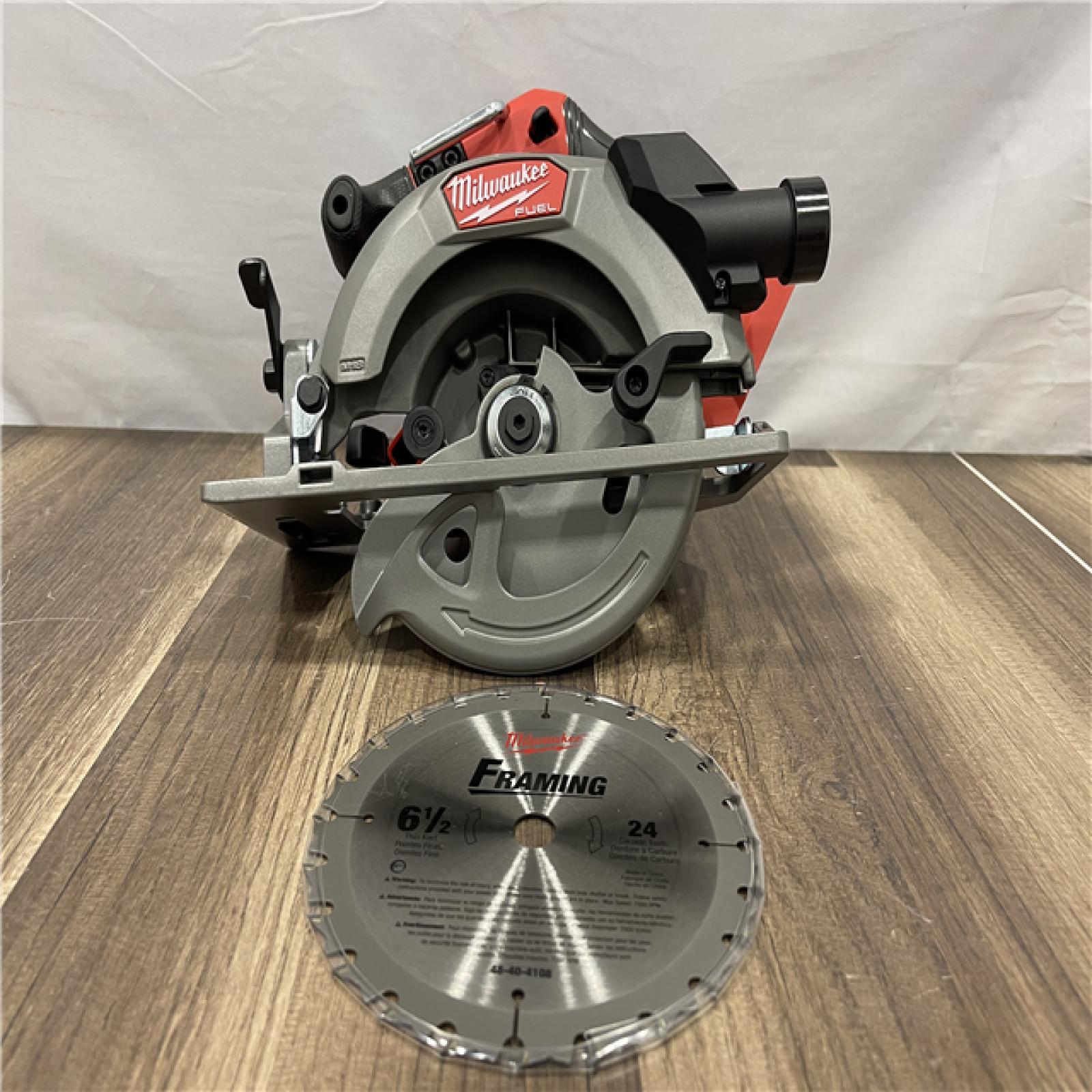 AS-IS Milwaukee FUEL 18V Lithium-Ion Brushless Cordless 6-1/2 in. Circular Saw (Tool-Only)