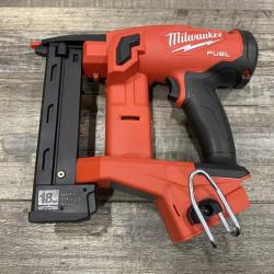 AS-IS Milwaukee FUEL 18-Volt Lithium-Ion Brushless Cordless 18-Gauge 1/4 in. Narrow Crown Stapler (Tool-Only)
