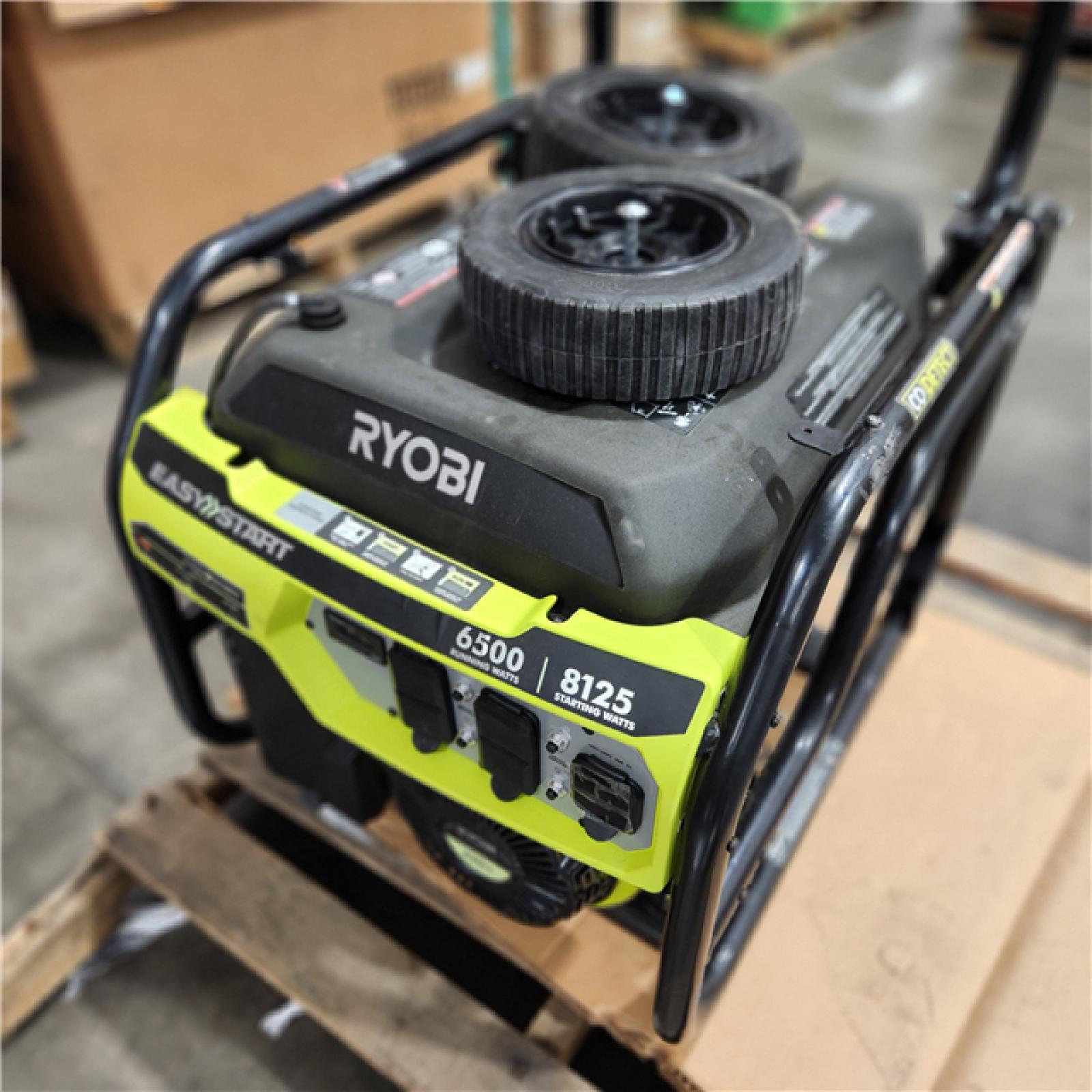Dallas Location - As-Is RYOBI 6500-Watt Gasoline Powered Portable Generator